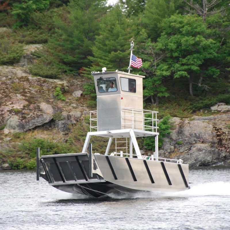26 ' Foot Custom-built aluminum barge by Stanley Boats