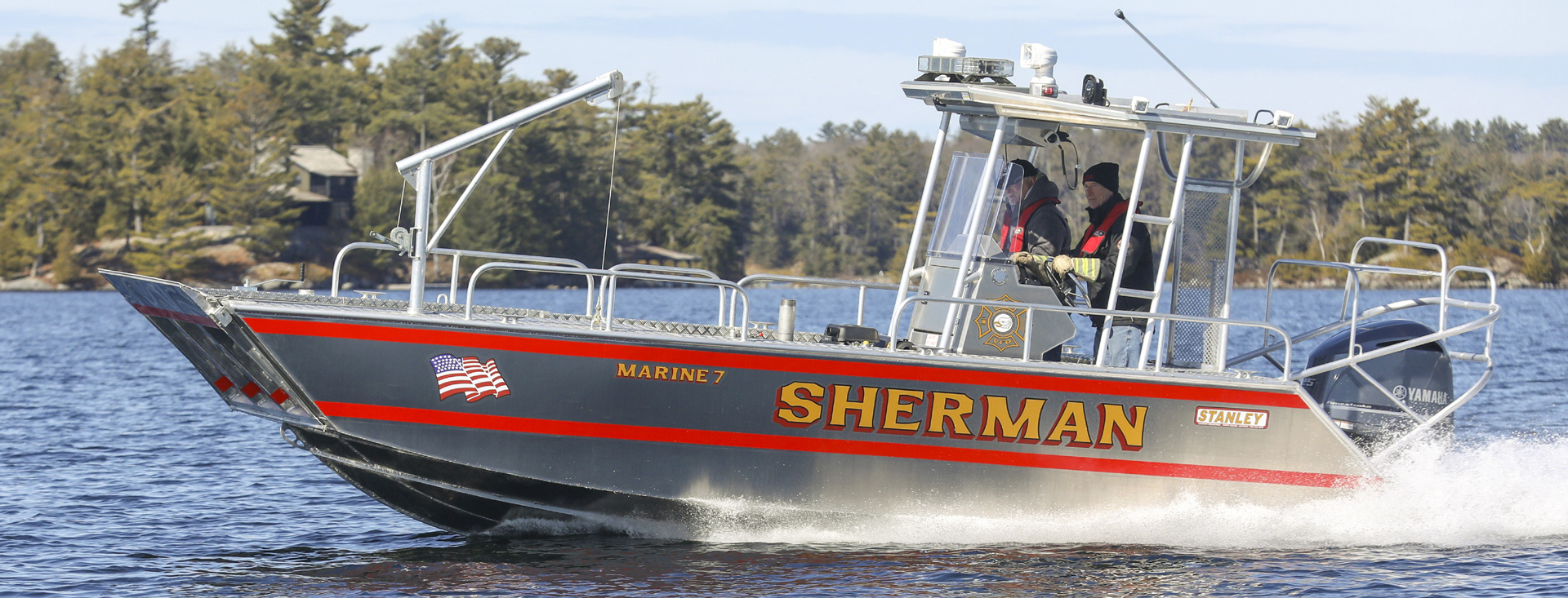 22' Fire Rescue Landing Craft For Marine Fire Fighting Stanley Boats