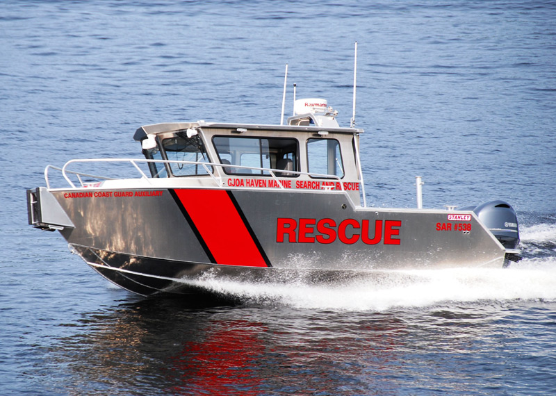 Fire Rescue Boat - Cruiser manufactured for the Canadian Coast Guard Auxiliary in Gjoa Haven, Nunavut.